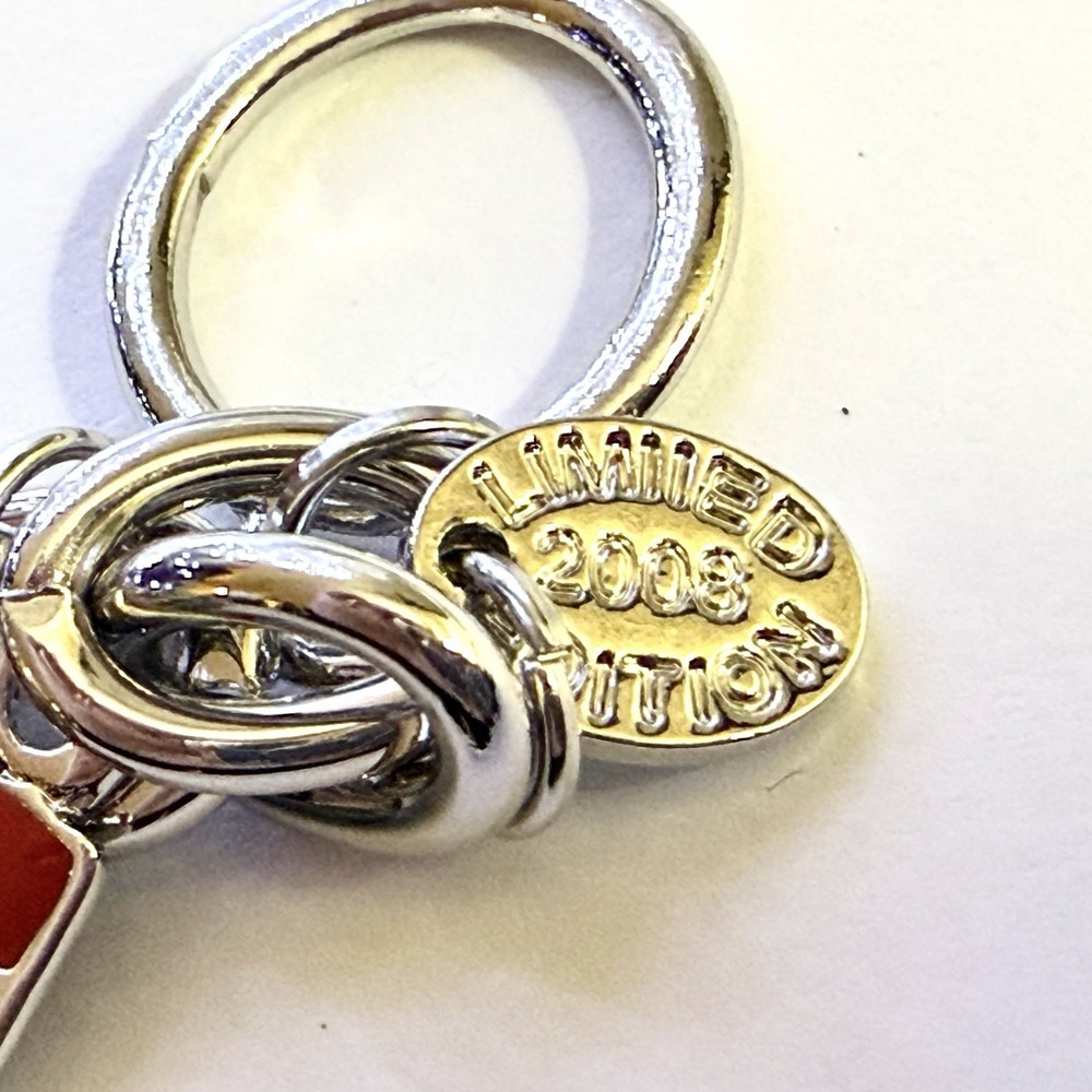 Rare! Limited Edition Juicy Couture Silver Charm Bracelet Purse Crystal 2008 Y2K - Picture 2 of 13